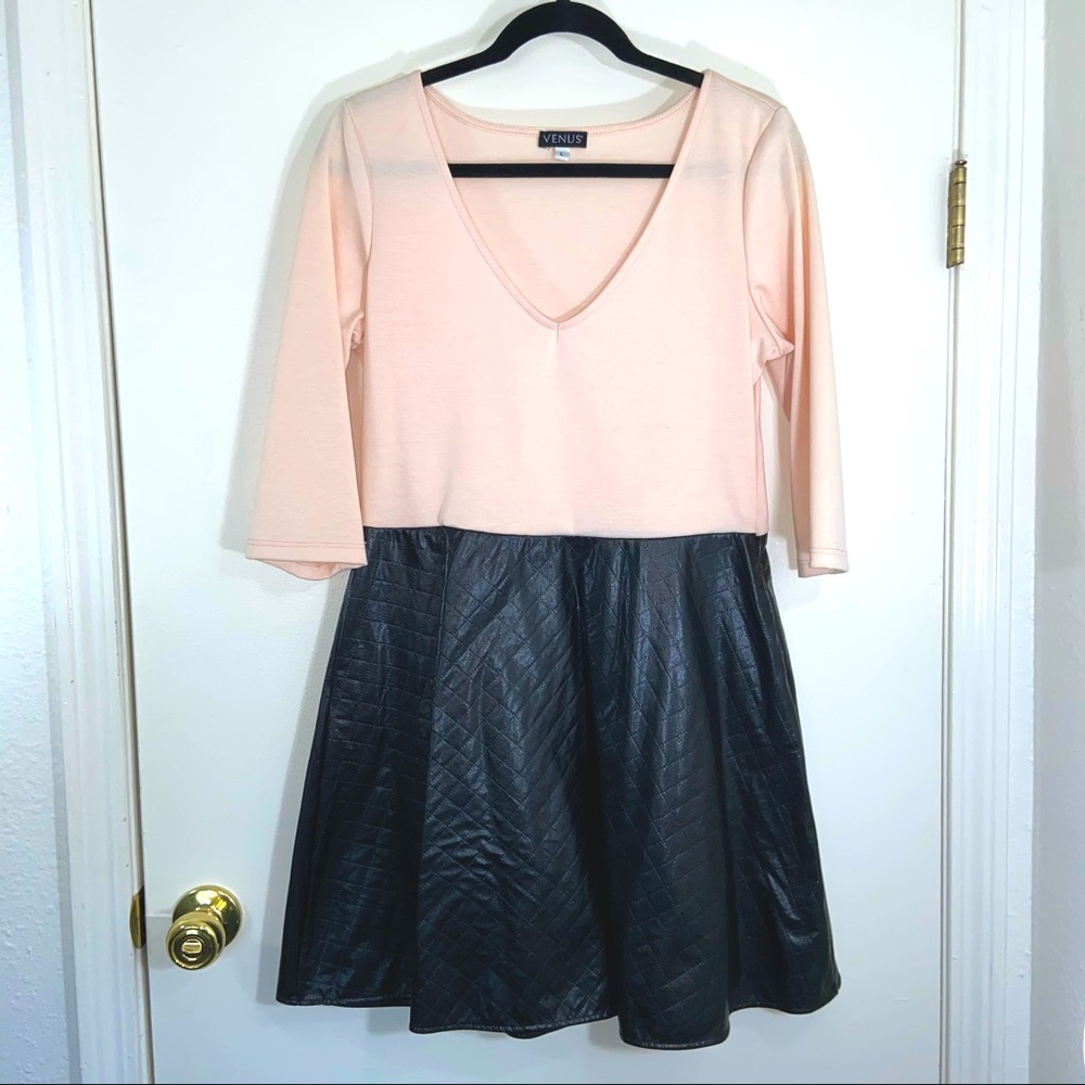 Venus Faux Leather Dress
